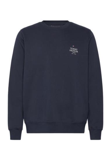 Hilfiger Stack Sweatshirt Navy Tommy Hilfiger