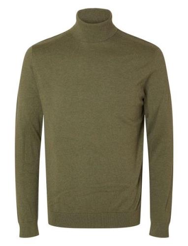 Slhberg Roll Neck B Green Selected Homme