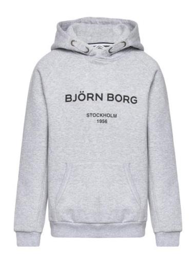 Borg Logo Hoodie Grey Björn Borg