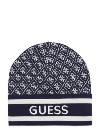 Sevyn 4G Logo Beanie Swtr Navy GUESS Jeans