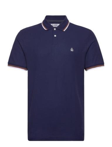 Tipped Polo Org Piq Navy Original Penguin