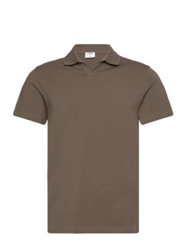 Stretch Cotton Polo T-Shirt Brown Filippa K