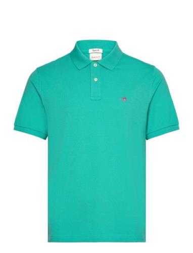 Reg Shield Ss Pique Polo Green GANT