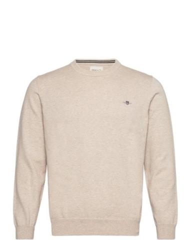 Classic Cotton C-Neck Beige GANT