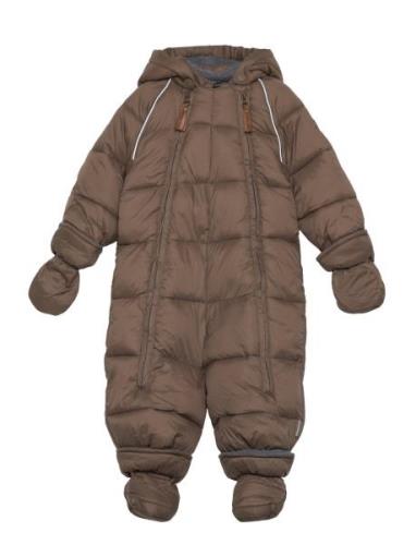 Puff Baby Suit W Acc Rec. Brown Mikk-line