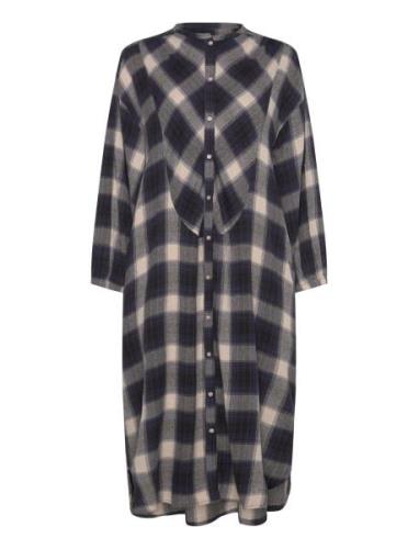 Lauren Shirtdress Check Navy Moshi Moshi Mind