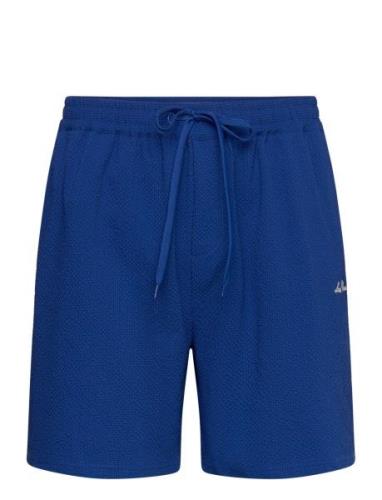 Stan Seersucker Swim Shorts 2.0 Blue Les Deux