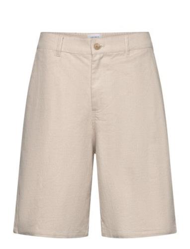 Johnny Casual Slub Twill Shorts Beige Les Deux