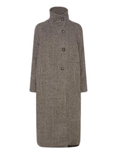 Fawnsz Long Coat Outerwear Grey Saint Tropez