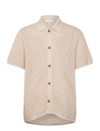 Gideon Knit Shirt Cream Les Deux