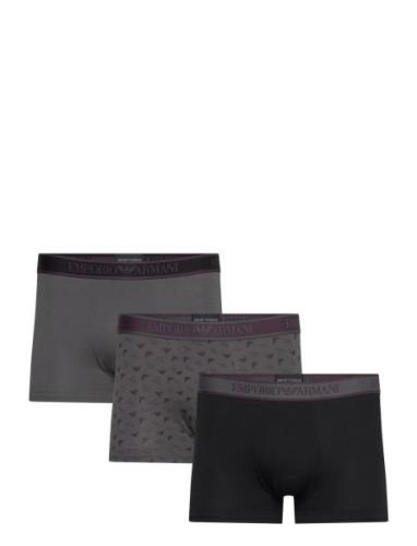 Men's Knit 3-Pack Trunk Grey Emporio Armani