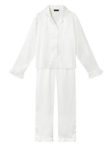 Nlfnighty Pyjamas Set White LMTD