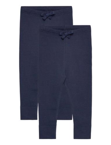 2 Pack Rib Jersey Leggings Navy Copenhagen Colors