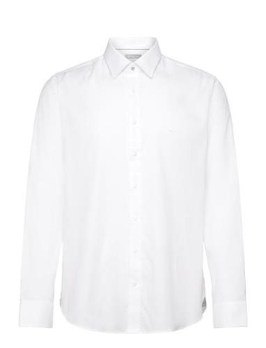 Structured Engineered Slim Shirt White Michael Kors