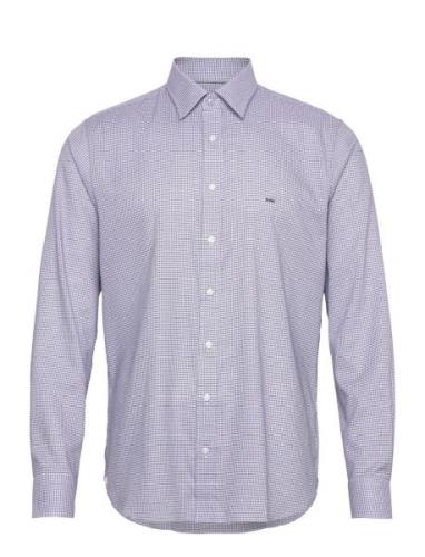 Modern Check Slim Shirt Blue Michael Kors