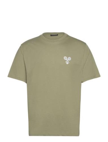 Hale Logo Patch T-Shirt Green J. Lindeberg