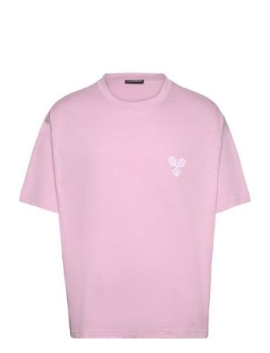 Tjorn Boxy Printed T-Shirt Pink J. Lindeberg