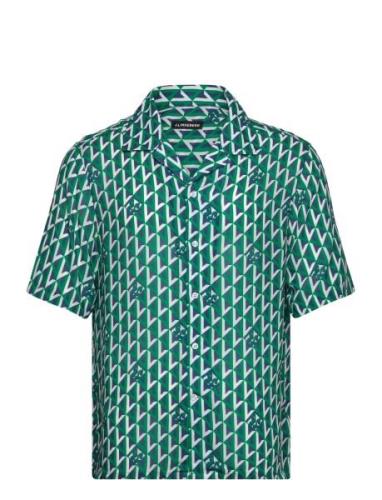 Donso Airy Island Geo Shirt Green J. Lindeberg