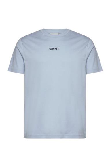 Contrast Small Logo Tshirt Blue GANT