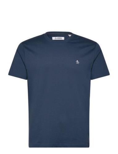 S/S Embroidered Logo Blue Original Penguin