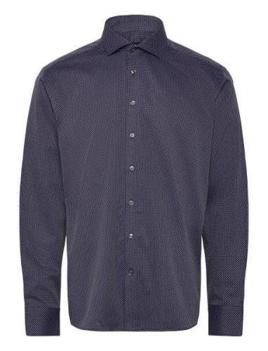 Bs Teague Modern Fit Shirt Navy Bruun & Stengade