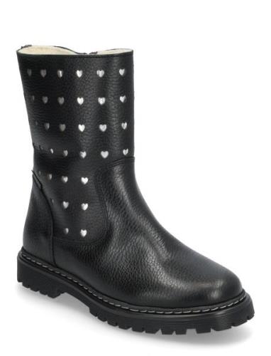 Boots - Flat - With Zipper Black ANGULUS