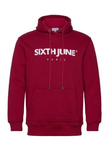 Essentiel Ls Hoodie Red SIXTH JUNE