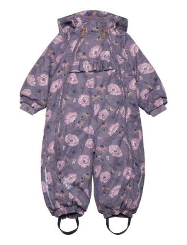 Snow Suit Aop Purple Minymo