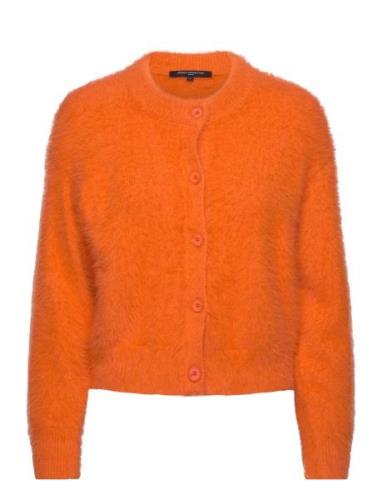 Molly Feather Ls Cardigan Orange French Connection