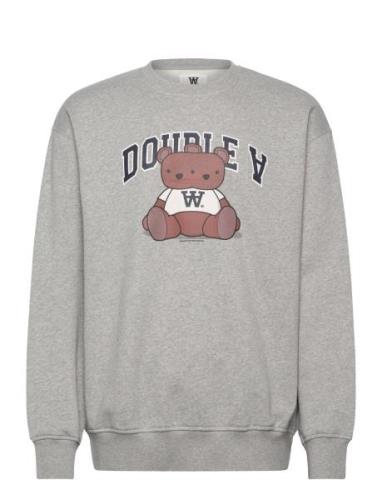 Wwnoel Bear Sweatshirt Grey Double A By Wood Wood