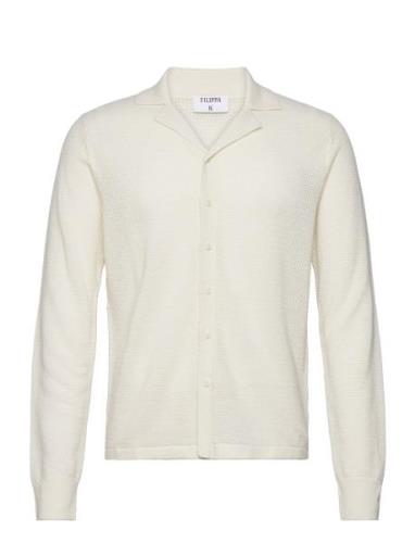 Knitted Shirt Cream Filippa K