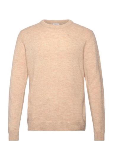 Lambswool O-Neck Knit Beige Lindbergh