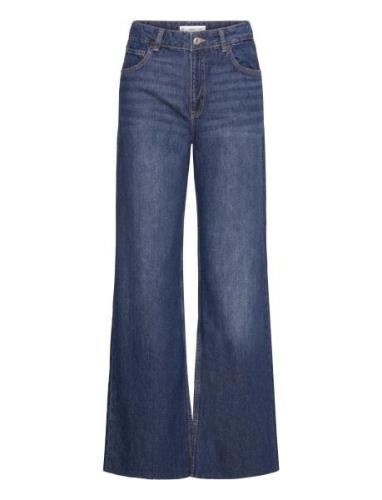 Danila Medium-Rise Wideleg Jeans Blue Mango