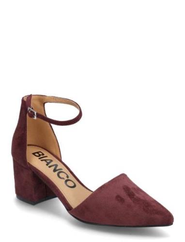 Biadevived Pump Micro Suede Burgundy Bianco