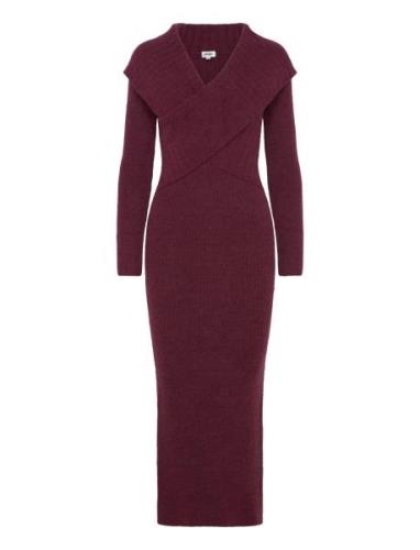 Amaya Knitted Dress Burgundy Twist & Tango