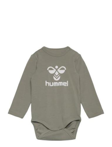 Hmlflips Body L/S Green Hummel