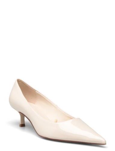 Kitten Heel Shoes Cream Mango