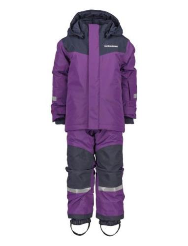 Skare Kids Set Purple Didriksons