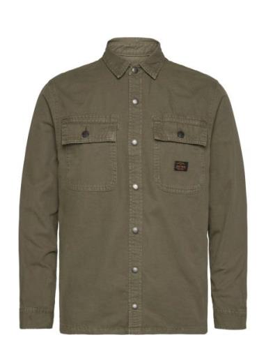 Canvas Workwear Overshirt Khaki Superdry