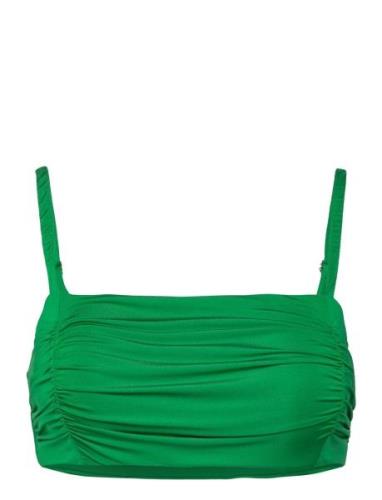 Swim Alba Bandeau Shiny Green Lindex