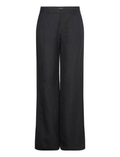 Trousers Superflare Linen Black Lindex