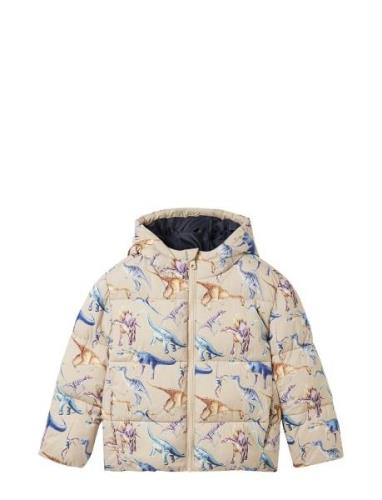 Allover Printed Puffer Jacket Patterned Tom Tailor