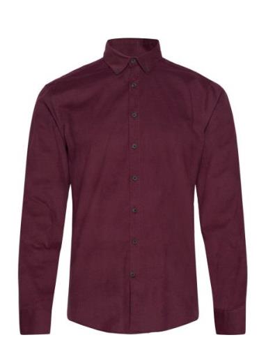 Fine Corduroy Shirt L/S Burgundy Lindbergh