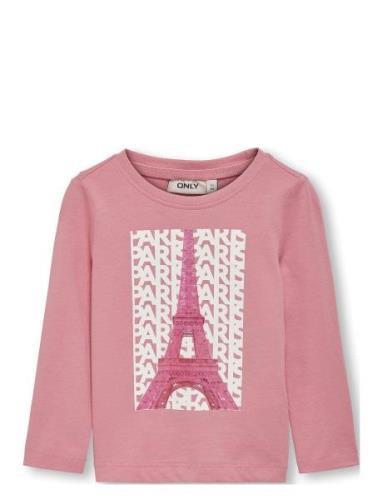 Kmgcelina Life Reg L/S City Top Box Jrs Pink Kids Only