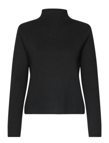 High Collar Sweater Black Mango