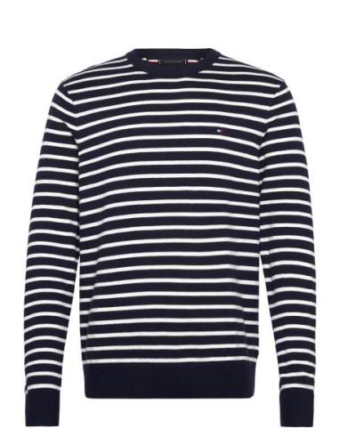 Pima Org Ctn Cashmere Crew Neck Navy Tommy Hilfiger