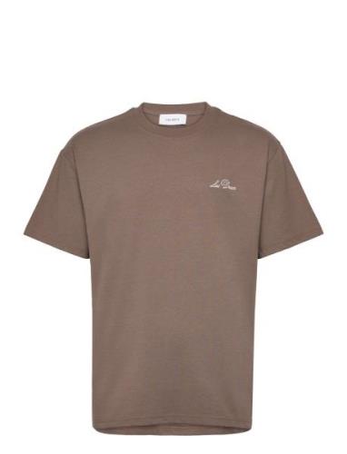 Crew T-Shirt Brown Les Deux