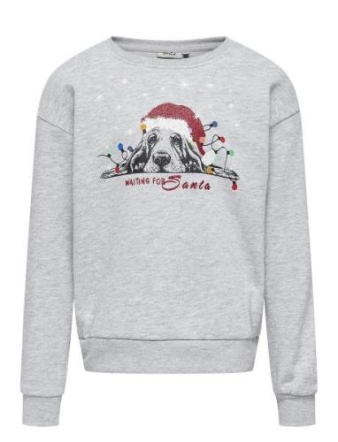 Kogyda Xmas Life L/S O-Neck Box Swt Grey Kids Only