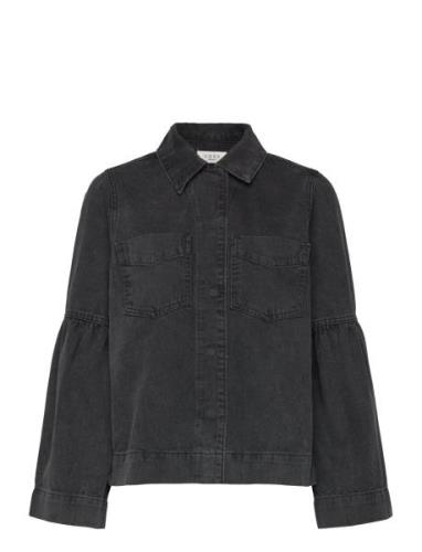 Hannali Ls Denim Jacket Black NORR