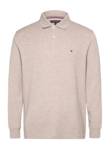 L/S Waffle Reg Polo Beige Tommy Hilfiger